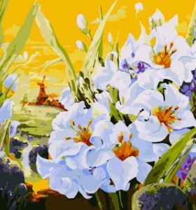 GX 7646 flower diy oil painting canvas for home decor