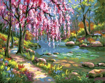 GX7664 2015 new hot photo landscape painting by number kits for wholesale