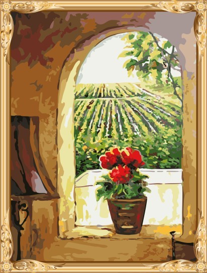 GX7690 paint boy coloring by numbers landscape acrylic painting for adults