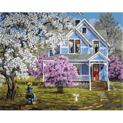 GX7665 hot photo landscape painting by number kit for wholesale