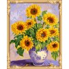 GX7689 paint boy wall art sunflower abstract paintings of flowers