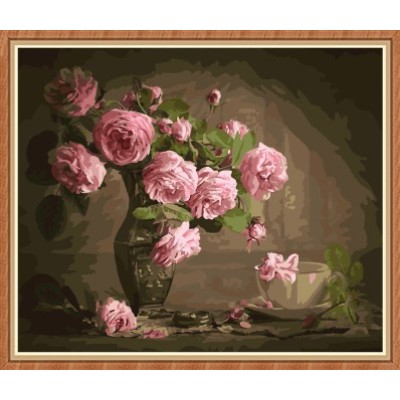 wall murals flower diy canvas oil painting by numbers GX7814