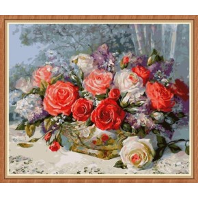kunsthandwerk blume gemälde von zahlen großhandel gx7829