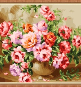 Lona del arte diy paintboy pintura de la flor by números para venta al por mayor GX7833