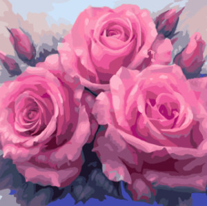GX7903 paintboy DIY digital beautiful flowers paintings by numbers on canvas new