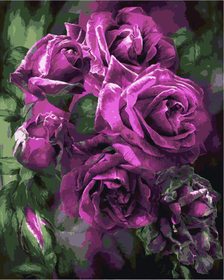GX7922 paintboy 2016 DIY digital wall art flower painting by numbers on canvas framed for kids
