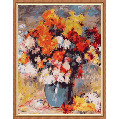 art suppliers flower canvas oil painting by numbers for wall decor GX7890