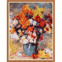 art suppliers flower canvas oil painting by numbers for wall decor GX7890