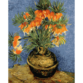 Gx7949 blume in der vase Ölgemälde Zeichnung von Zahlen für wand-dekor
