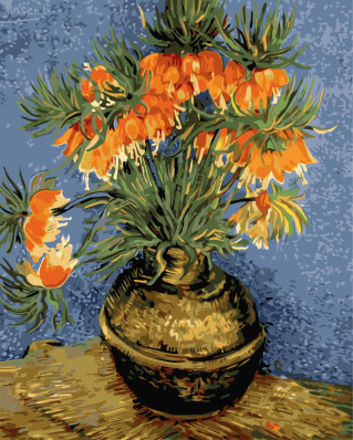 GX7949 flower in vase oil painting drawing by numbers for wall decor