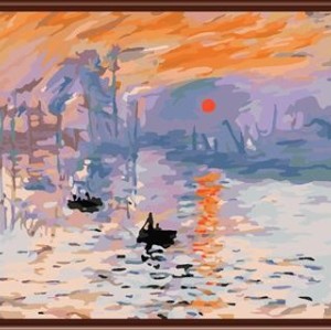 Yiwu manufactory 40*50 abstract diy landscape oil painting on canvas gx6250