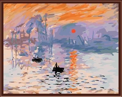 Yiwu manufactory 40*50 abstract diy landscape oil painting on canvas gx6250