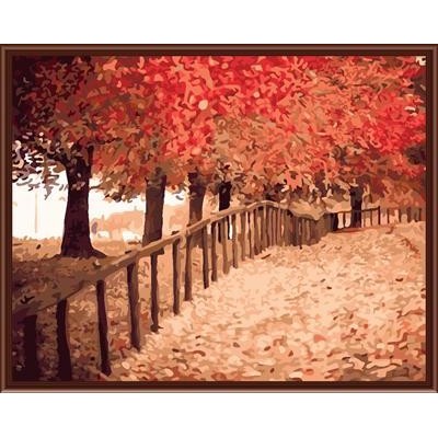 Yiwu manufactory 40*50 abstract diy landscape oil painting on canvas factory hot selling item GX6253
