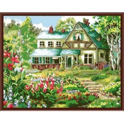 Ölgemälde hot bild, Garten landschaft blume, abstrakten Öl malen nach zahlen gx6339
