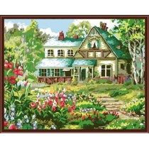 oil painting hot picture,garden scenery flower ,abstract oil painting by numbers GX6339