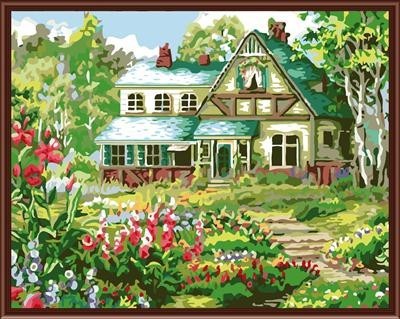 oil painting hot picture,garden scenery flower ,abstract oil painting by numbers GX6339