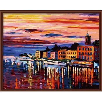 canvas oil painting by numbers landscape oil painting kit GX6378
