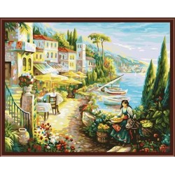 Nueva de fábrica de la lona pintura al óleo del arte, Diy pintura al óleo por números, Caliente venta de pintura por números GX6209