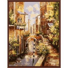 Großhandel sgs ce diy digitale 40*50 Landschaft gerahmte Ölgemälde auf leinwand gx6248