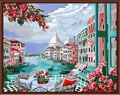 hot selling landscape craft gift coloring by numbers diy wholesale craft GX6401