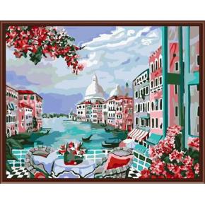 handmaded Landschaft diy acrylmalerei nach zahlen eingestellt kunst lieferanten gx6401