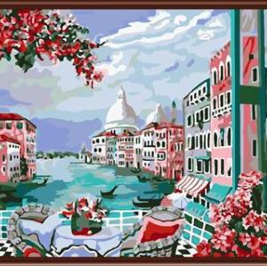 handmaded landscape diy acrylic painting by number set art suppliers GX6401