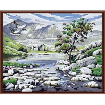 Gx6518 Natur, landschaft färbung von Zahlen kit handmaded malerei