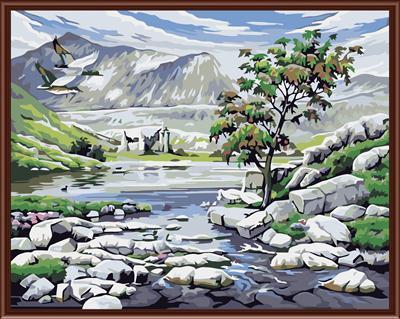 GX6518 nature landscape coloring by numbers kit handmaded painting