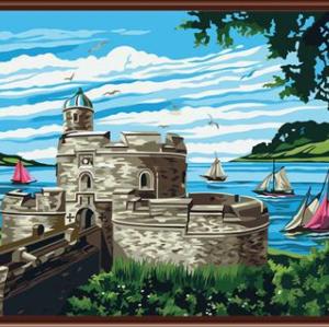 seascape canvas oil painting factory hot selling painting GX6478 painting by numbers handpainted