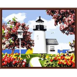 Öl malen nach zahlen handbemalte großhandel 2015 neue Landschaft blumen-design gx6481