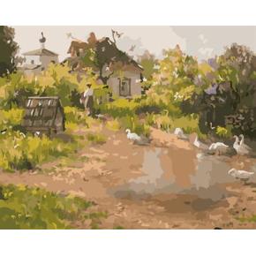 naturel pueblo pintura al óleo landscpe pintura kit para principiantes gx6585 conjunto