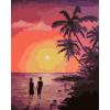 naturel landscpe seascape sunset oil painting kit painting for beginners set GX6586