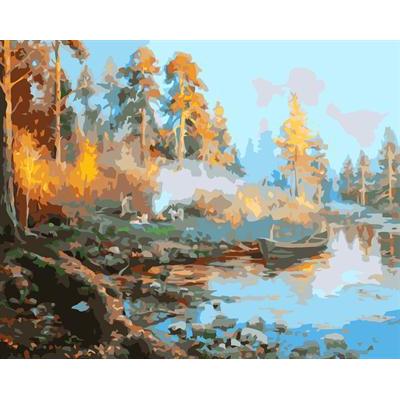 oil painting kit painting for beginners set GX6597 yiwu factory abstract naturel landscape canvas oil painting