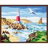 seascape nature landscape diy canvas painting by numbers GX6505