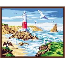 seascape nature landscape diy canvas painting by numbers GX6505
