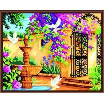 diy painting by numbers on canvas factory new design GX65367 garden landscape