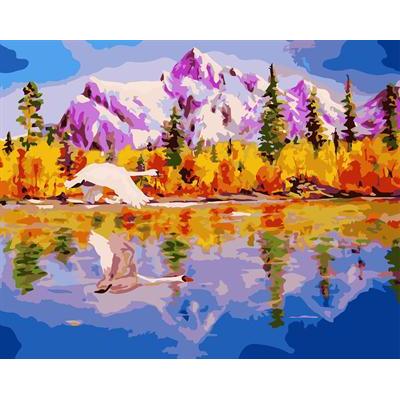 landscape painting by numbers GX6652 oil painting paint boy EN71-123,CE