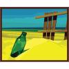 still life sand beach and bottle design abstract oil painting by numbers GX6540