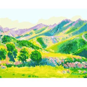 gx6607 yiwu fabrik abstrakte naturel landschaft leinwand Ölgemälde Dorf landschaft malerei kunst lieferanten