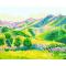 GX6607 yiwu factory abstract naturel landscape canvas oil painting village landscape painting art suppliers