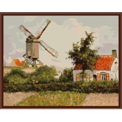 Natur, landschaft, handbemalte Ölbild auf leinwand gemälde von nummer gx6408 yiwu kunst lieferanten
