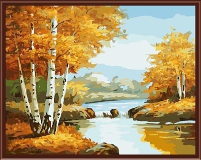GX6822 2015 new oil painting by numbers landscape canvas oil painting