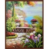naturel garden landscape design oil handmaded painting by numbers paint boy brand GX6826