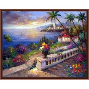 leinwand malen nach zahlen Stadtlandschaft seelandschaft großhandel neues design 2015 gx6850