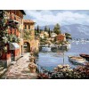 GX6917 abstract town landscape oil painting by numbers home decor living room oil paintings