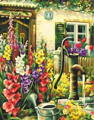 oil painting by numbers flower landscape picture GX6934 painting on canvas