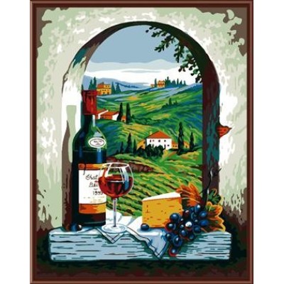 still life landscape oil handmaded painting by numbers paint boy brand GX6827