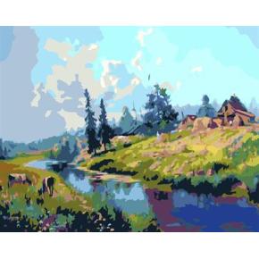 lienzo de pintura por números gx6562 del paisaje de la naturaleza de la fábrica de yiwu de nuevo diseño