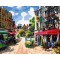 GX6922 abstract oil painting by numbers canvas oil painting street landscape city landscape