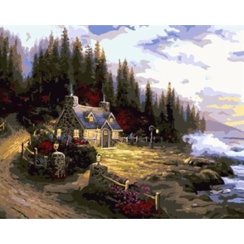 Ölbild auf leinwand nach zahlen digitalen bildern naturel Landschaft yiwu großhandel gx6954 malen junge marke